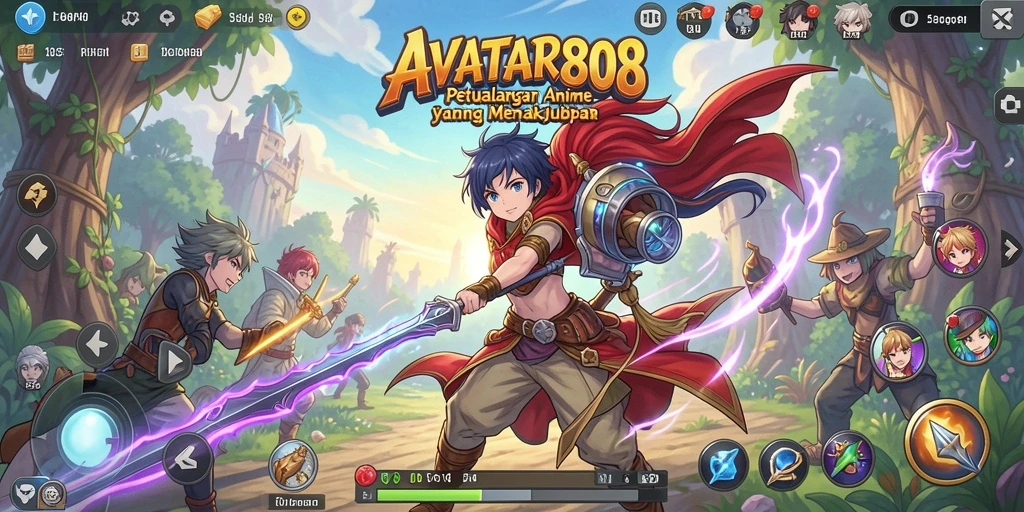 Tampilan gameplay AVATAR808 yang memukau dengan aksi karakter yang dinamis.