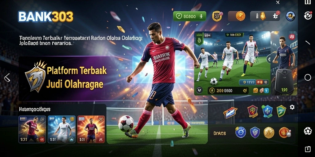Tampilan utama BANK303 dengan berbagai opsi taruhan olahraga.