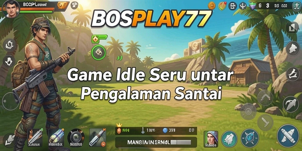 Screenshot BOSPLAY77 menampilkan gameplay Idle yang menarik dan interaktif.