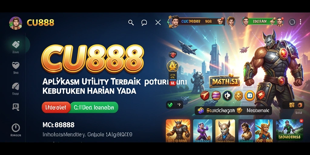 Screenshot menunjukkan antarmuka CU888 yang sederhana dan fungsional.