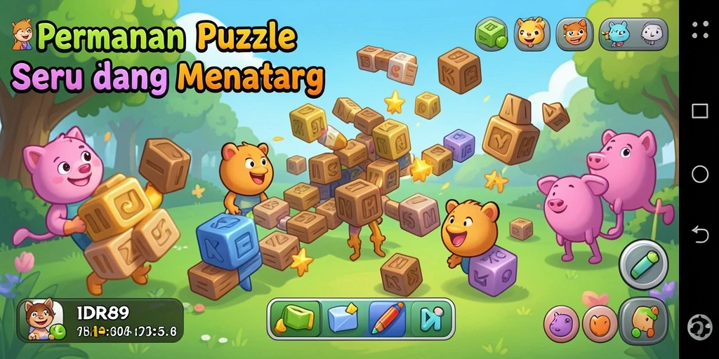 Tampilan gameplay menantang di IDR89 dengan berbagai tingkat kesulitan.