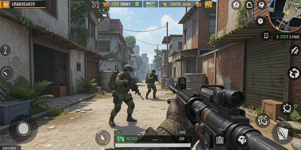 Tangkapan layar dari gameplay seru di INA777 dengan aksi TPS.