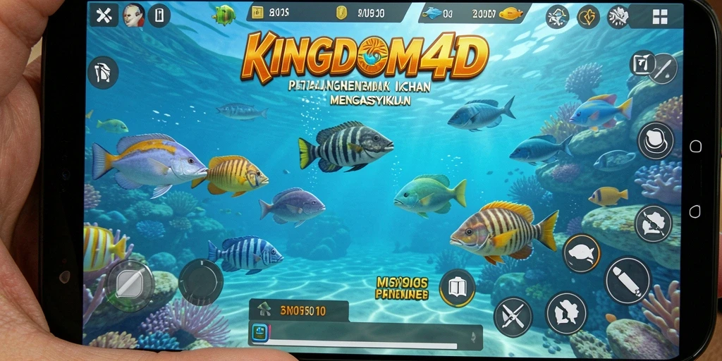Tampilan utama KINGDOM4D dengan gameplay menembak ikan yang seru.