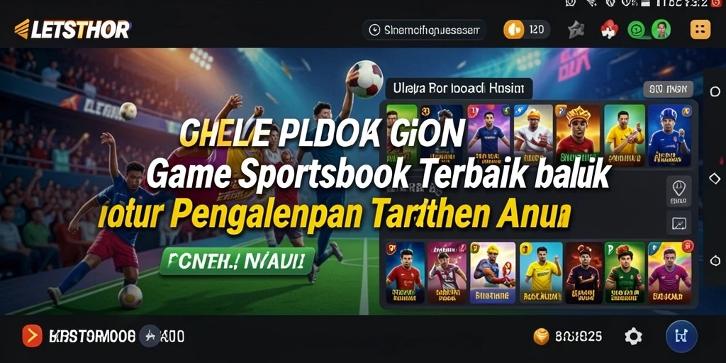 Tampilan menarik dari gameplay LETSTHOR dalam Sportsbook.