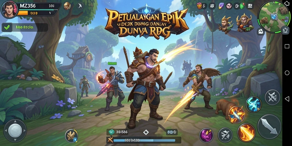 Gameplay seru di dunia RPG MZ356 yang penuh tantangan.