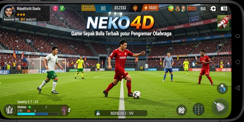 Tampilan gameplay NEKO4D yang menggugah selera bagi pecinta sepak bola.
