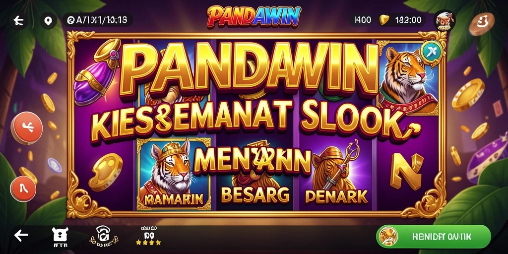 Tampilan gameplay yang menarik dari game Slot PANDAWIN.