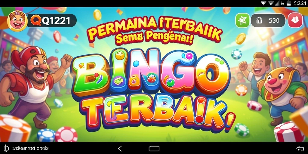 Screenshot menampilkan gameplay seru Bingo di QQ1221.