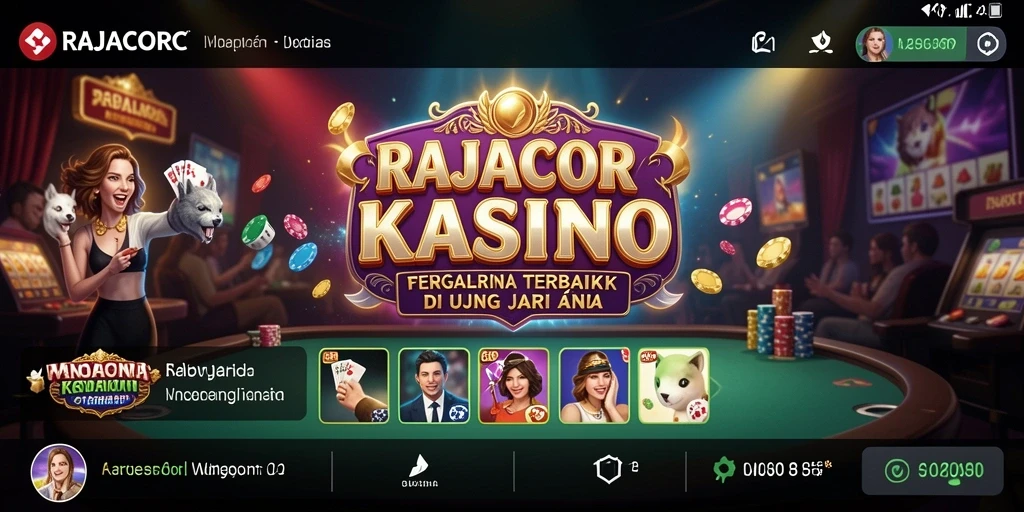 Tampilan menawan dari permainan Kasino RAJACORC yang menarik dan menghibur.