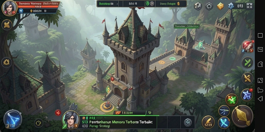 Tampilan gameplay S13 dengan strategi pertahanan menara yang mendebarkan.