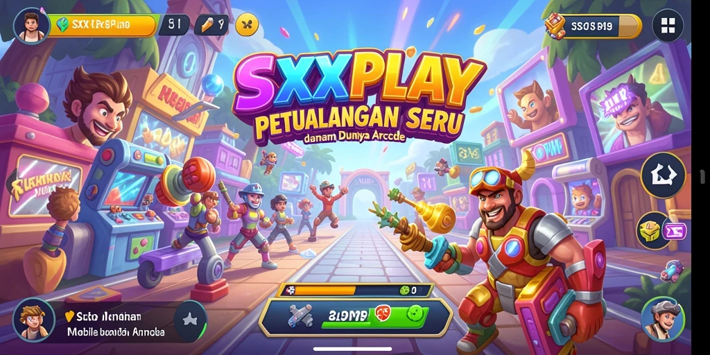 Screenshot SXXPLAY menunjukkan gameplay seru dan penuh warna.