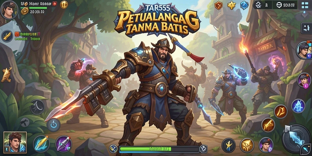 Tampilan seru gameplay ARPG dalam TAR555 dengan pertempuran epik.