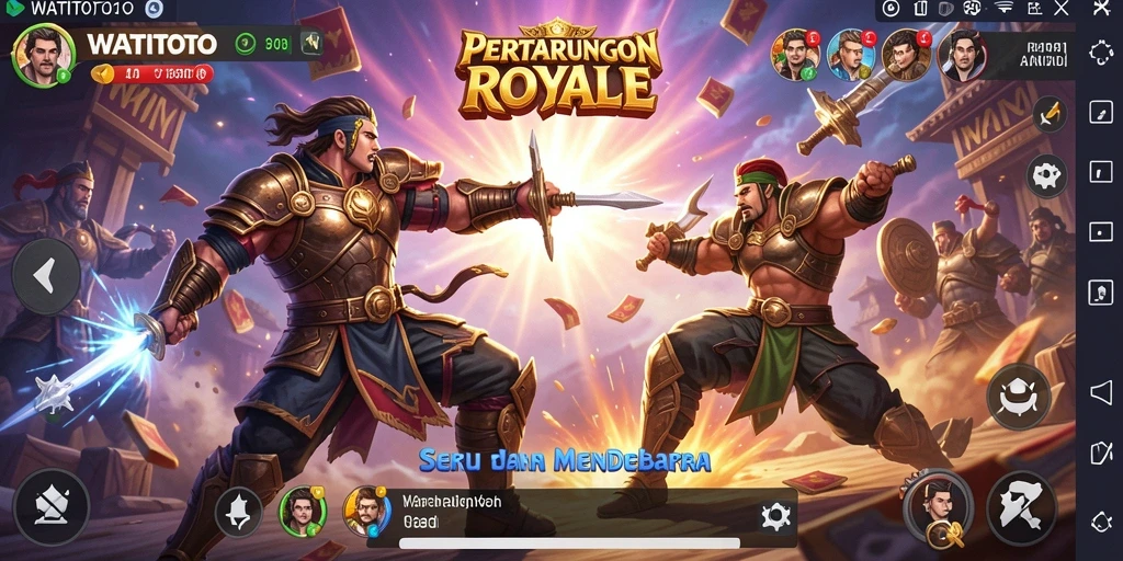 Gameplay WATITOTO yang intens dan mendebarkan di medan perang.