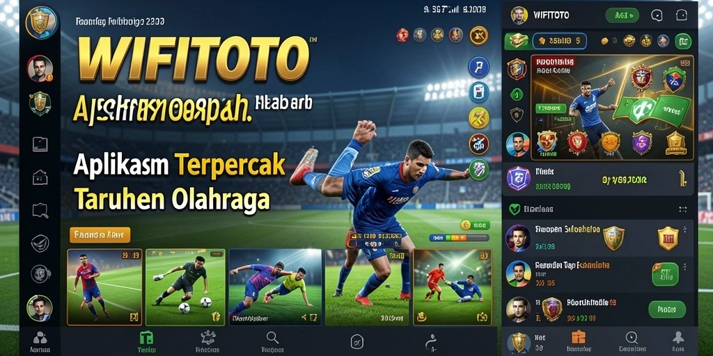 Tampilan utama WIFITOTO menunjukkan berbagai pilihan taruhan olahraga.